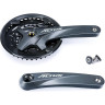 Система SHIMANO ALTUS, M2000, 175 мм, квадрат, 40/30/22T, черной с защитой, с болтами EFCM2000E002C